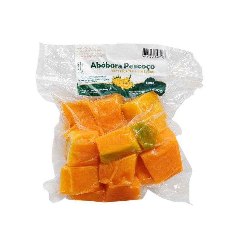 Abóbora Pescoço Descascada a Vácuo Agrícola JBezerra 500g