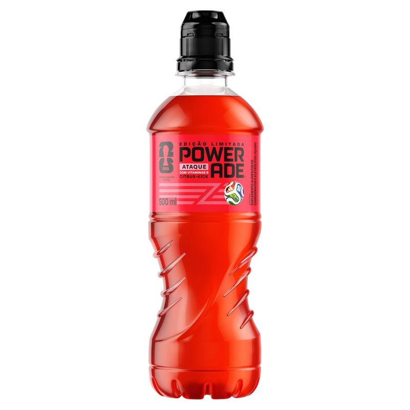 Isotônico Citrus Kick Powerade Ataque Garrafa 500ml