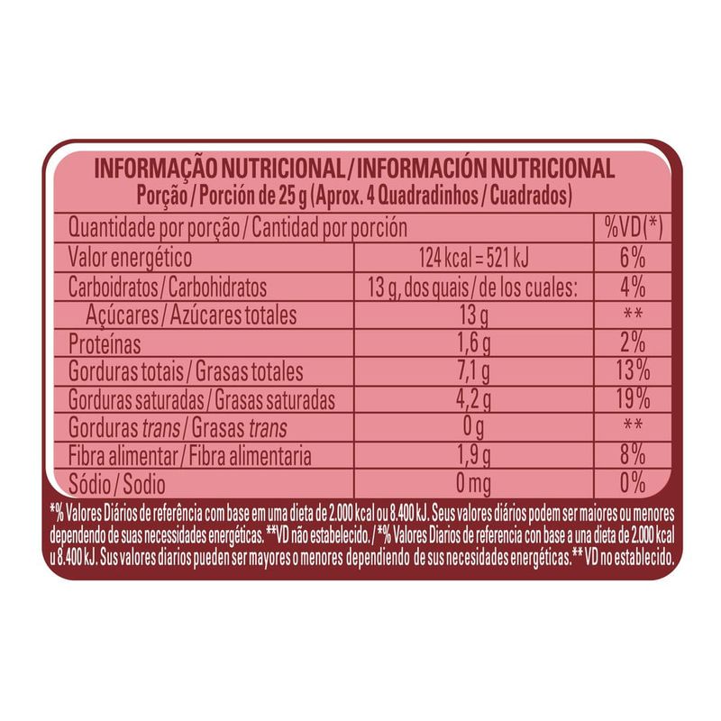 Chocolate Nestlé Classic Meio Amargo Tablete 80g