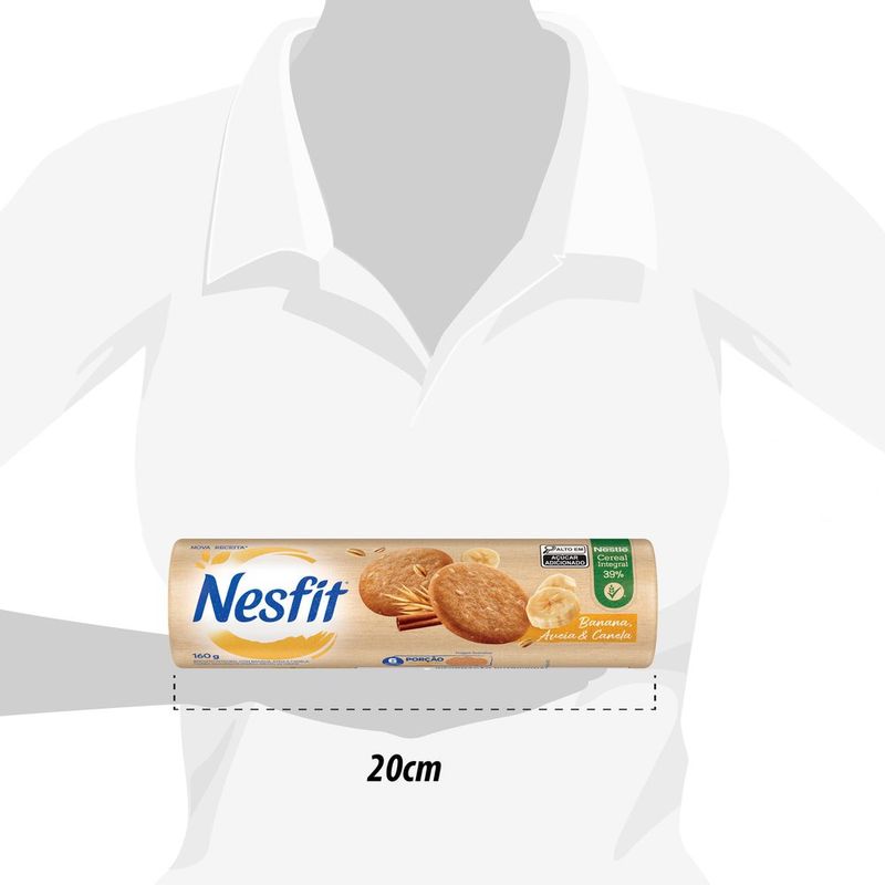 Biscoito Nesfit Banana, Aveia e Canela 160g