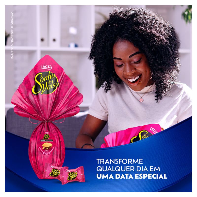 Ovo de Páscoa ao Leite Sonho de Valsa Lacta 357g