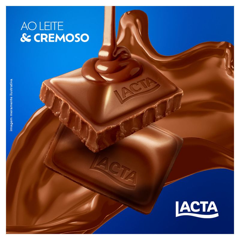 Chocolate ao Leite Lacta Pacote 80g