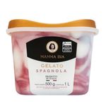 Sorvete Italiano Nata com Calda de Cereja Mamma Bia 1L