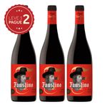 Vinho Espanhol Rioja Crianza Faustino 750ml Leve 3 Pague 2 KIT PRONTO