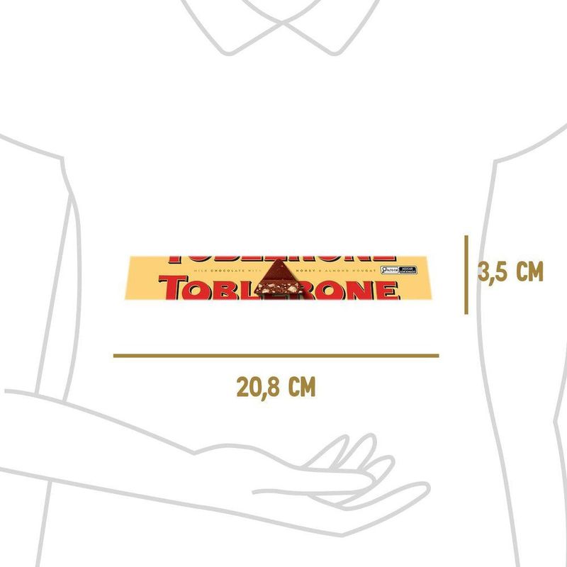 Chocolate Toblerone ao Leite Mondelēz International 100g